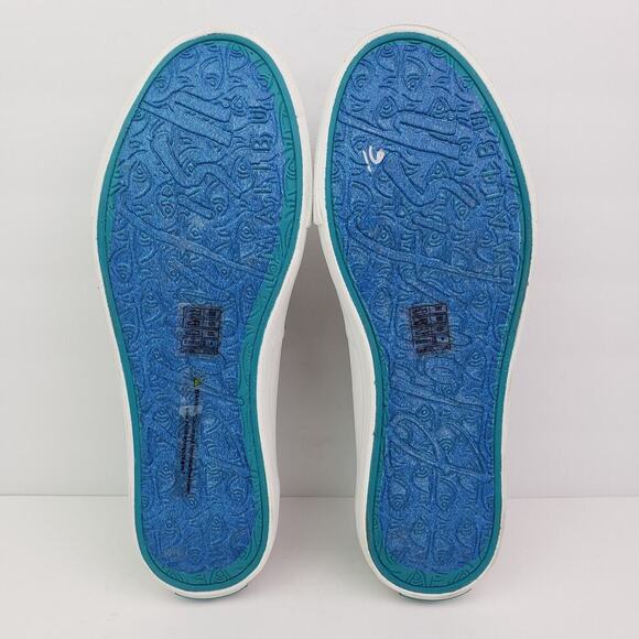 Blowfish Malibu Marley Womens Sz 8 Khaki Green Canvas Distress Low Sneaker Shoes - Picture 8 of 12